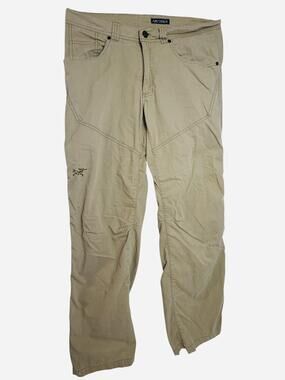 Arc'teryx Pants Mens 32x31 Beige Cotton Nylon Hiking Outdoor Twill Relaxed Fit